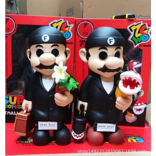 Super 50cm Mario Leon:The Professional Killer Large Action Figure Limited Edition PVC Toy Big Figurine Model Mushroom Gift Kids