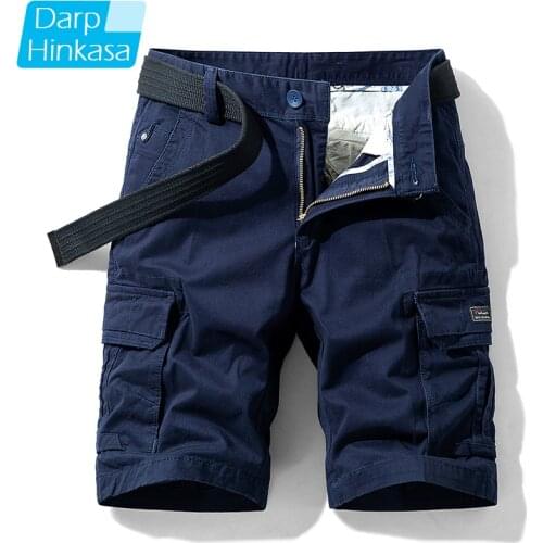 High-quality Summer New Casual Fashion Shorts Mens Casual Loose Five-point Pants Mens Shorts Solid Color Outdoor Overalls