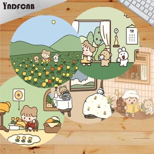 YNDFCNB Custom Skin Cartoon Girl Soft Rubber Professional Gaming Mouse Pad Computer gaming Mousepad Rug For PC Laptop Notebook