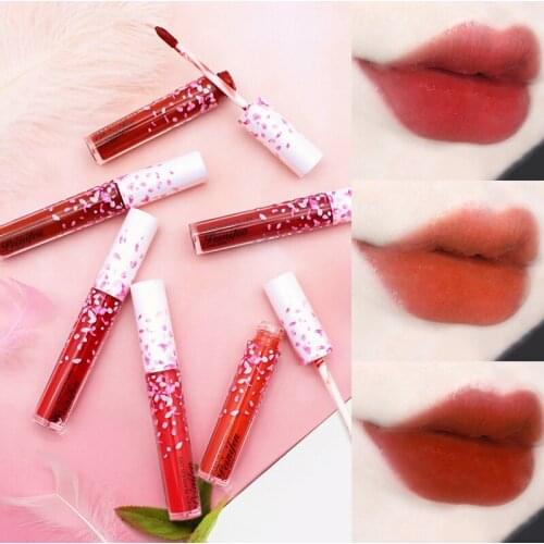 Liquid Lipstick Matte Lip Gloss Cosmetic Lightweight Lip Glaze Long Lasting Lip Tint Waterproof 6 Color Lips Makeup Lipstick