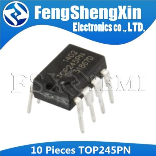 10PCS TOP245PN DIP TOP245 DIP-7 TOP245P DIP7 245PN P-Channel Logic Level Enhancement Mode Field Effect Transistor