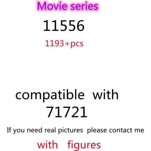 1193pcs 11556 Building Block Toy Movie Series 71721 Assembled Building Block Childrens Toy Gifts