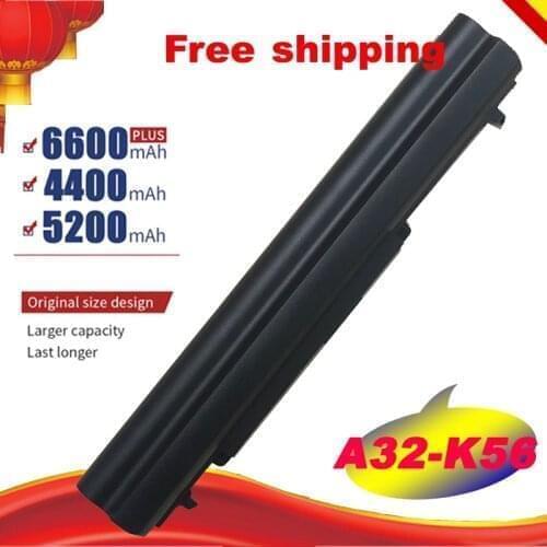 14.4v 5200MaH Battery for Asus K46 A32-K56 A41-K56 A32-K56 A42-K56 A46C A56C E46 K56C S405 S550C S56C S405CA S40CM U48C