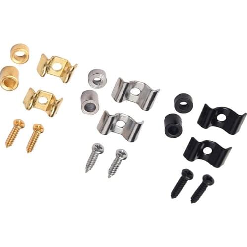 2pcs Electric Guitar String Press Button Fixator String Guide Metal Kit String Holder Electric Guitar Parts