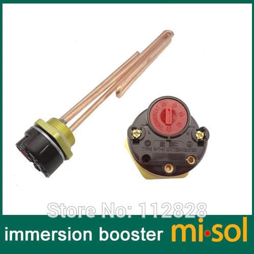 2000W 1.25" (BSP, DN32) 220V Electrical immersion element booster, with thermostat
