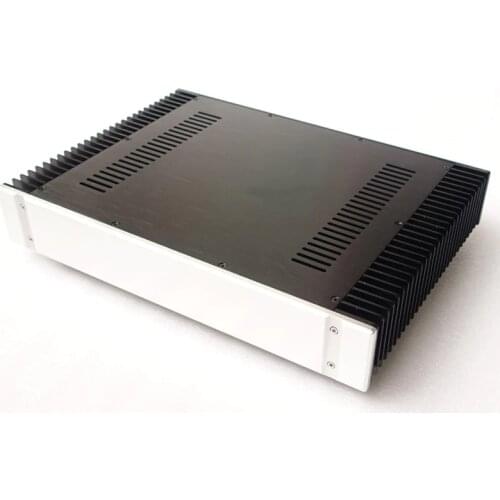 430*70*311MM DIY All-aluminum Power Amplifier Chassis Rear-stage Case with Radiator Shell Audio Enclosure Amplifier Box