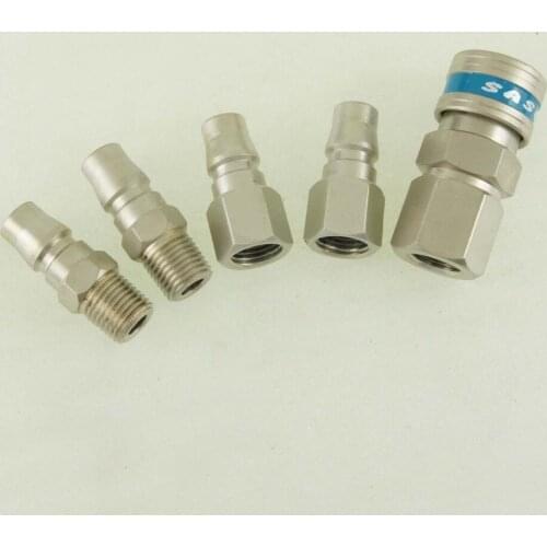 5PCs Quality Air Compressor Hose Quick Coupler Connector Garage Tools