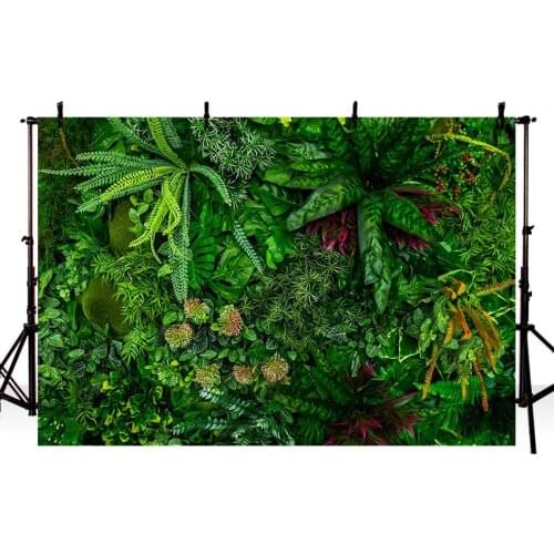 Avezano Photography Backdrops Tropical Rainforest Green Leaves Child Portrait Backgrounds Photo Studio Photozone Photocall Decor