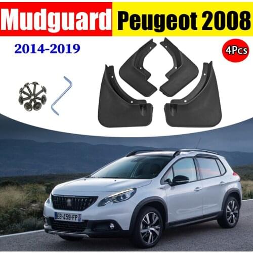 Mudflaps FOR Paugeot 2008 Mudguards Fender Mud Flap Guard Splash Guards Car Accessories Auto Styline Front Rear 4pcs 2014-2019