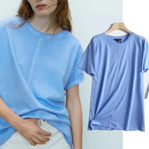 Harajuku Tshirt Enlgand Style Fashion Solid 100% Cotton O-neck Loose Summer T Shirt Women Camisetas Verano Mujer 2021