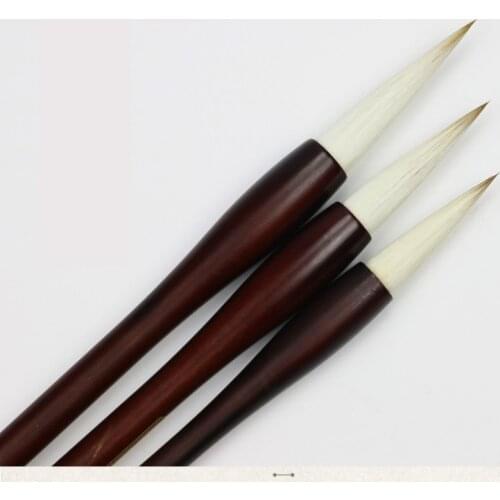 3pcs Multiple Hair Writing Brush Traditional Chinese Writing Handwriting Practice Calligraphy Brush Regular Script Office Supply