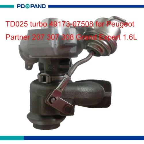 Engine turo kit TD025 turobcharger supercharger 49173-07508 07506 for Peugeot Partner 207 307 308 Expert Citroen C3 C4 1.6L