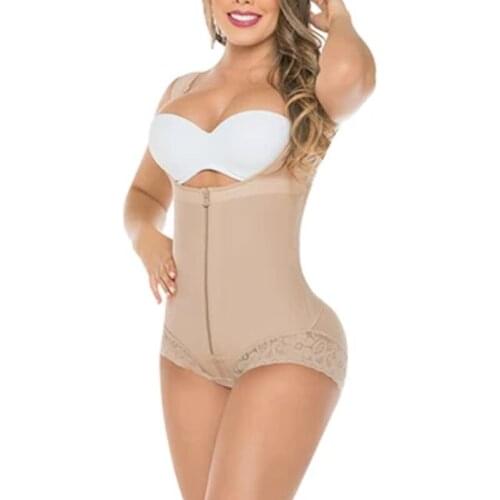 Tummy Control Body Shaper Compression fajas colombianas Garment Waist Slimming Girdle for Women Sexy Lace Shapewear корсет