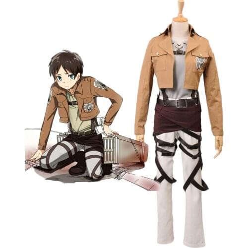 Attack on Titan Eren Jaeger Trainee Class Cosplay Costume Tailor Made