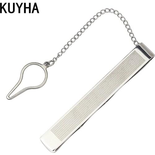 Fashion Man Simple Tie Clip Engravable Custom Logo/Name Tie Clip For Men Business Necktie Clip Clasp 5.8CM Length
