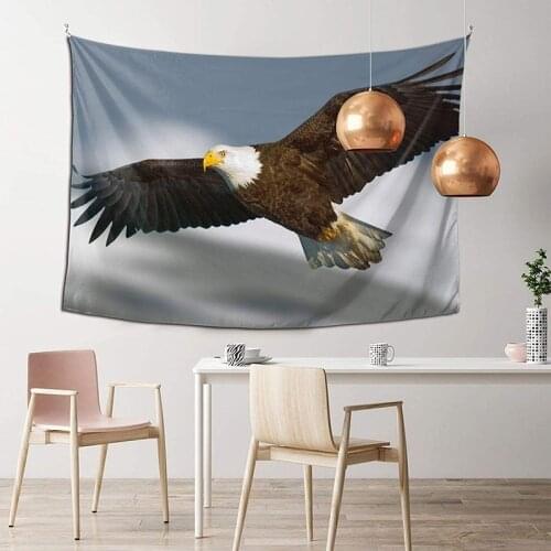 Modern Style Eagle Wall Hanging Tapestry Home Decoration Blanket Printed Cloth Bedroom Tapestry Wall Carpets Custom Floral Rugs