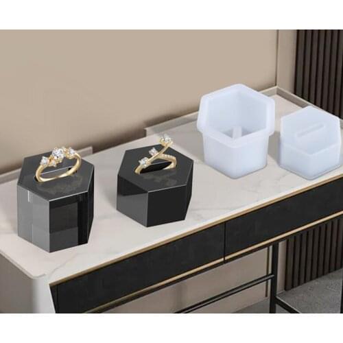 New transparent Silicone Mold Ring Seat ring Storage Seat Charms Pendant Silicone Resin Mold For Fashion Jewelry Making Finding