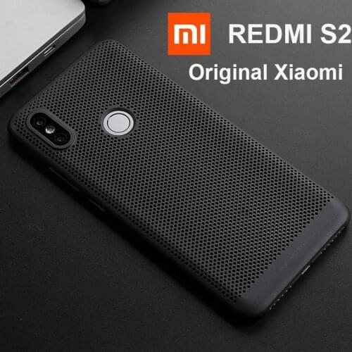 Original Xiaomi Redmi S2 Case Cover Heat dissipation back Case 5.99" Cool Phone 1000 holes breathing Xiaom Redmi S2 S 2 PC shell