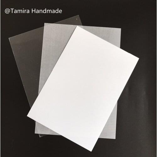 10pcs/lot 0.3mm Shrinks film Plastic Sheet Shrink Dink Art DIY Creative decorating unprintable films A4 DIY Manual materials