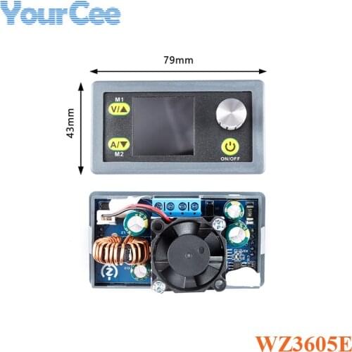 WZ3605E DC DC Buck BoostConverter Power Module CC CV 36V 5A Adjustable Regulated Step Up Down Module Voltmeter Ammeter