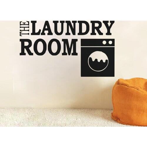 Laundry Room Wall Decal Vinyl Sticker For Wall Removable Laundry Room Logo Wall Murals Quote Style Vinyl Wall Decoration AY1112