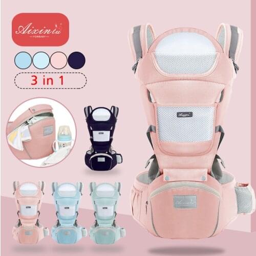 Comfortable 0-36M Infant Hipseat Carrier Ergonomic Sling Backpack Pouch Wrap Baby Adjustable Safety Carrying For Newborn Travel
