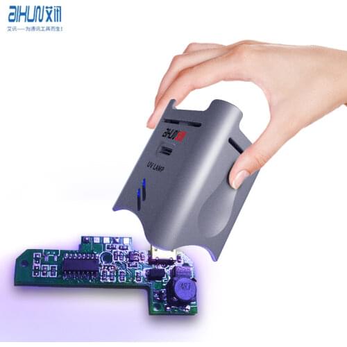 AiXun UV Mobile Service Repair Curing Lamp For BGA Motherboard LCD Green Oil Curing Lamp UV Glue Optical Glue Curing Tools