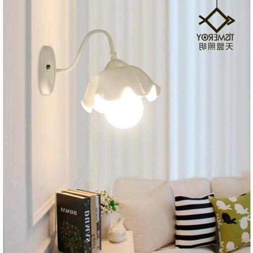 Vintage bed wall lamp living room decoration crystal luminaria wood crystal corridor aisle dining room wall lamp