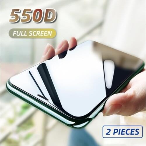 2 piece Anti-Burst Protective Glass On The For iPhone X XS XR 11 Pro Max Tempered Screen Protector For iPhone 6 7 8 Plus Glass