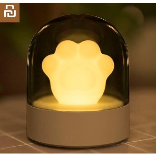 Youpin Cute Cat Claw Portable USB Rechargeable Music Box Bedside Lamp LED Night Light