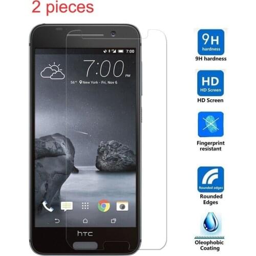 2pcs Tempered Glass Screen Protector guard For HTC One A9S A9 S9 X9 E9 E9S E8 scratch resistan tempered glass