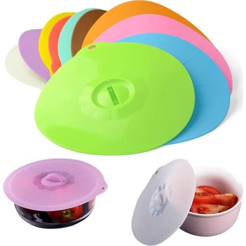 1Pcs 19.5cm Silicone Fresh-Keeping Cover Universal For Pots Pan and Bowls For Cooking for Microwaves Keeps Food Fresh