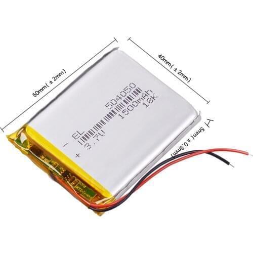 10pcs/Lot 504050 3.7V 1500mAh Rechargeable li Polymer Li-ion Battery For Mp4 PAD DIY bluetooth TECLAST C430V eroda Y70 Camera