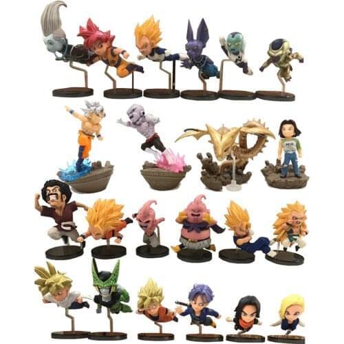 10cm Dragon Ball Wcf 30th Anniversary Running Escape Frieza Champa Gohan Goku Krillin Vadosu Cell Buu Pvc Collection Toy Gifts
