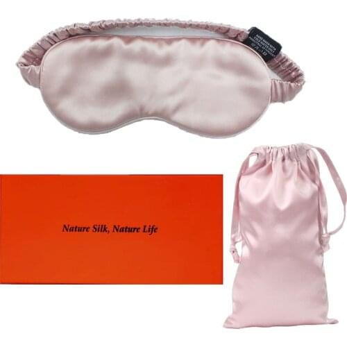 Real 100% Silk Eyemask Skin Care 22Momme Mulberry Silk Sleep Mask Comfortable Eyemask Blindfolds Gifts Packing For Women Men