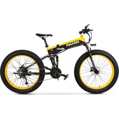 1000W Electric Bike 26*4.0inch Fat Tire Foldable Electric Bicycle 48V 14Ah Samsung Battery Bike Mountain/Snow/Beach ebike