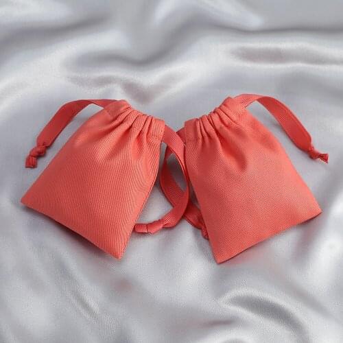 20pcs Jewelry Package Pouch Cotton Canvas Bags with Ribbon Small Necklace Earring Packaging Pouch Wedding Favor Gift Bag