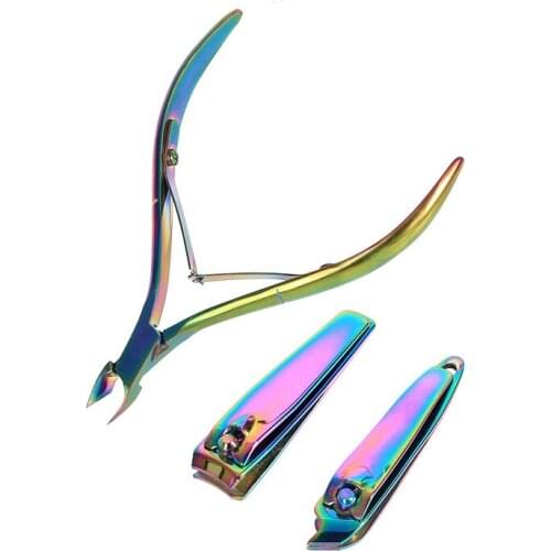 3Pcs Professional Nail Manicure Beauty Tool Care Set Kit Include Dead Skin Cuticle Nipper Scissor Cutter Trimmer 2 Nail Clippers