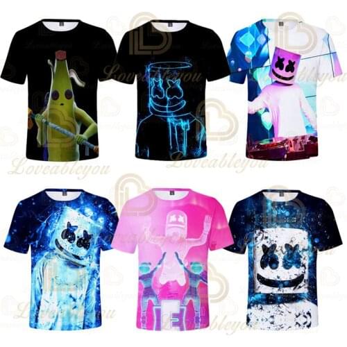 3D Printed Mens T-Shirts Pink T Shirt Short Sleeve Cool Design Banana Casual Tops Tees Male Summer O Neck T Shirt