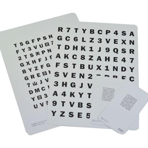 4Pcs Vision Training Letter Card Children Prevention Myopia