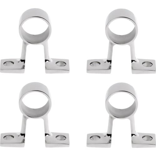 4x Stainless Steel Boat Hand Railing Fitting Center Bracket for 25mm 1" Pipe