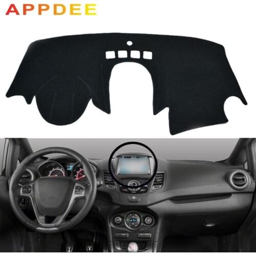 APPDEE Car Dashboard Cover Dash Mat Dash Pad Carpet Anti-UV For Ford Fiesta 2018 2017 2016 2015 2014 2013 2012 2011-2009 With NA