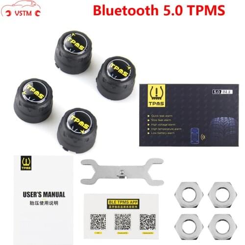 Best Sensors Bluetooth 5.0 Car External Sensor TPMS Tire Pressure Monitoring System BLE TPMS Low Energy For Android and IOS