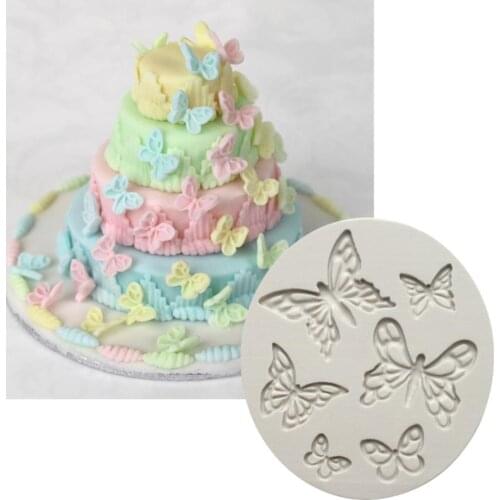 Butterfly Fondant Silicone Mold Mousse Cake Decoration Tools DIY Handmade Cake Mold Butterfly Shaped Chocolate Mold