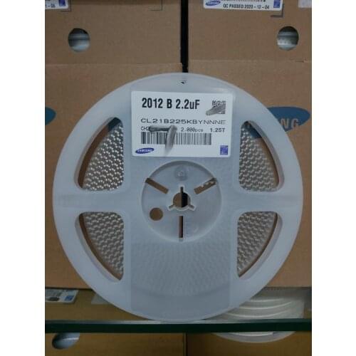 CL21B225MOFNNNE CL21B225MOFNFNE 0805 2.2uF 16V X7R ±20% CL21B225KBYNNNE 0805 2.2uF 225K X7R 50V 10% Ceramic chip capacitors