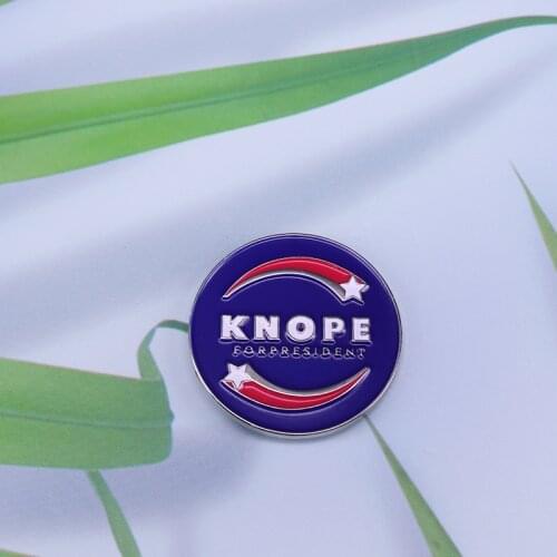 Leslie Knope election button badge Parks and Recreation presidential campaign pin politics jewelry