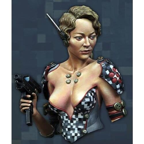 Resin Figure 1/12 ancient woman officer bust Model Unassambled Unpainted Figure Building Kit