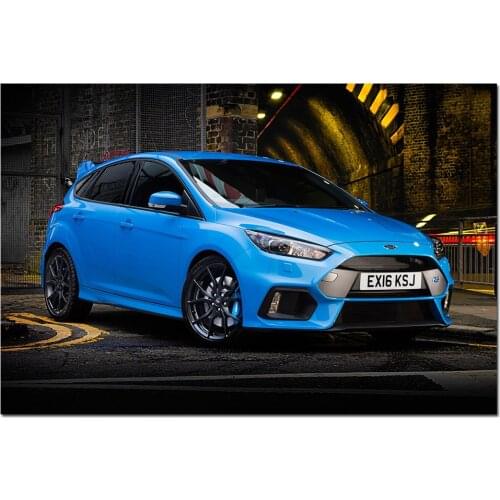Ford Focus RS Car Wall Art Posters Canvas Prints Paintings Wall Picture For Living Room Decor