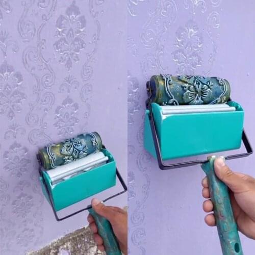 Wall Decoration Paint Roller 5" Rubber Brush Tools Roll For Wallpapering Room House Wallpaper Modern Decor Painting Machine