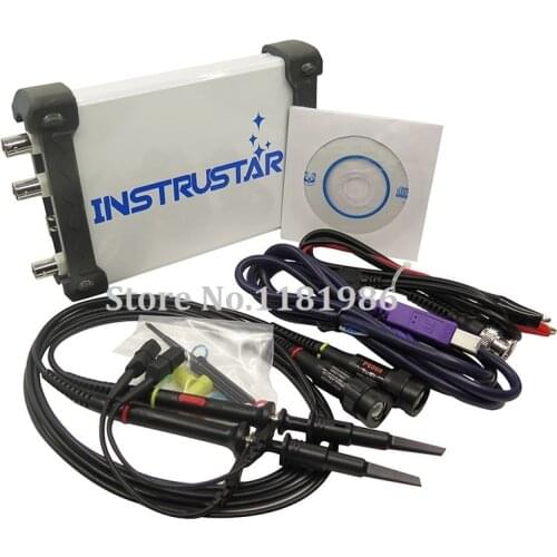 ISDS220B 4 IN 1 Multifunctional PC USB virtual Digital oscilloscope+Spectrum Analyzer+DDS+Sweep signal generator 60M 200MS/s